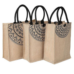 Multi Purpose Jute Logo <b>Bag</b> with Custom Print for Shopping and Packaging - Product Image 6