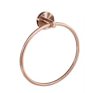 Modern Metal Towel Ring Circular Wall Mounted Rust Resistant Bathroom Storage Single Tier Towel Holder For Home Hotel use - Product Image 4