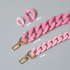 Resin Acrylic Art Deco Handicraft Detachable Handbag Chain Purse Handle <b>Straps</b> <b>Replacement</b> Shoulder/Crossbody <b>Bag</b> Decorative - Product Image 3
