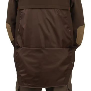 <b>Men's</b> <b>Black</b> Orange Solid Tactical <b>Vest</b> Zipper Closure Multiple Pockets Water-Resistant Casual Outer Wear Spring Style PENTO - Product Image 2