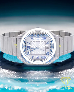 VVS Moissanite Diamond Watch 925 Sterling Silver Iced Out Square <b>Wristwatch</b> Hip Hop Jewelry Gift for Men Women - Product Image 2