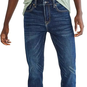 Men's Comfortable Aero Slim Mid Waist Straight Pattern Street Style Design Pants & <b>Trousers</b> - Product Image 1