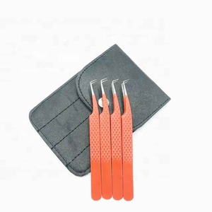 Pince à cils professionnelle en acier inoxydable à pointe fine pour extensions de cils – Outil d'extension de cils 831 - Product Image 4
