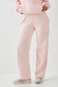 <b>Women</b>’s Light Pink Wide Leg Sweatpants High Waist Casual Loose Fit <b>Lounge</b> <b>Trousers</b> Straight Leg Jogger Pants Wholesale Clothing - Product Image 3