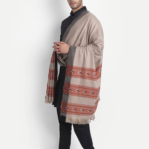 Écharpes en cachemire pur 100 % pour hommes, douces, imprimées sur mesure, châles d'hiver pour hommes, faible MOQ - Product Image 3