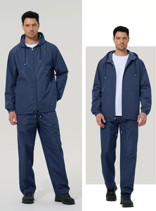 Ensemble coupe-vent unisexe de qualité professionnelle, fabricant de tenues d'entraînement légères, fourniture de marques privées - Product Image 6