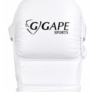 Custom MMA Sparring <b>Gloves</b> PU Leather Open Palm Training Kick Boxing Daily Use Martial Arts Grappling Equipment Pure White Shock - Product Image 4