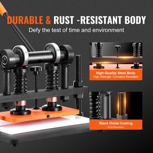 Fustellatrice Manuale per Pelle 10.2 X 4.7 con Piastra per Goffratura, Corsa di Pressione 0.47, Doppie Guide e Alberi di Guida - Product Image 5