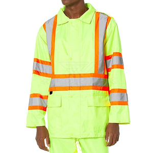 Overol de seguridad reflectante de alta visibilidad, ignífugo, de algodón industrial, con diseño moderno, uniforme de trabajo FRC para trabajadores, en venta. - Product Image 3