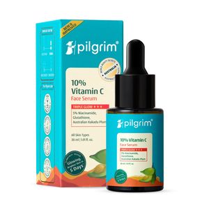 Suero con 10% de Vitamina C Pilgrim - 1.01 fl oz (30 ml) para una Piel Radiante con 5% de Niacinamida, Ácido Hialurónico y Ácido Glicólico - Product Image 1