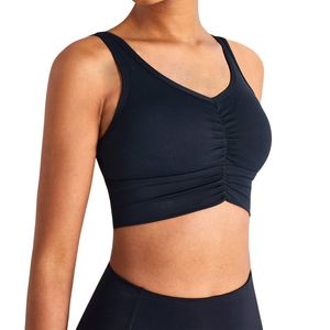 Top Deportivo de Yoga de Secado Rápido para Mujer – Top Corto Ajustado de Nailon para Gimnasio y Fitness con Logotipo Personalizado - Product Image 3
