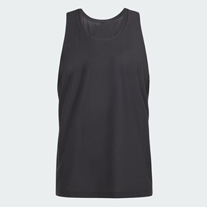 Débardeur de sport respirant à séchage rapide en polyester/coton noir uni pour homme Miaz Enterprises, col rond, sans manches, pour l'entraînement - Product Image 3