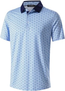 Chemises polo pour hommes en polyester et élasthanne imprimées - Product Image 3