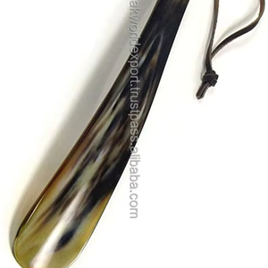 Natural Real Horn Shoehorn for <b>Leather</b> Shoes Premium Quality Handcrafted <b>Tool</b> with Smooth Luxury Handcrafted Shoehorn <b>Leather</b> - Product Image 2