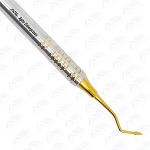 Instrumentos Dentales Manuales de Acero Inoxidable Duraderos con Certificación CE, Calidad Profesional, para Composite, Ionomero de Vidrio y Amalgama con Punta Dorada - Product Image 4