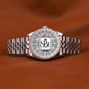 Reloj Mecánico de Acero Inoxidable con Cristales de Moissanita Cuadrados VVS, Chapado en Oro Brillante de Lujo, 100% Probado con Diamantes, Estilo Hip Hop - Product Image 1