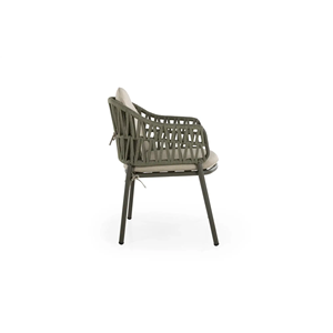 Conjunto de Comedor de Diseño BOSCO para Exteriores con Tejido de Cuerda para Villa y Terraza - Product Image 2