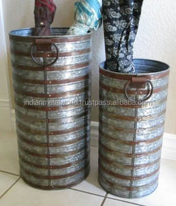 Yellow Powder Coated Flower <b>Bucket</b> Customized Metal Flower Pots and Planters <b>Cheap</b> Modern Garden Accessories - Product Image 6