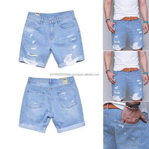 Shorts en jean lavés de haute qualité, dernier design, exportés en gros, 100% coton, écologiques, imperméables - Product Image 5