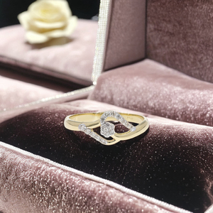 แหวนทองคำ 14K ชุบโรเดียม ประดับเพชรธรรมชาติ ดีไซน์คลาสสิกหรูหรา ลายฉลุแบบเปิด ดีไซน์เกลียว ประดับเพชรแบบพิเศษ - Product Image 6