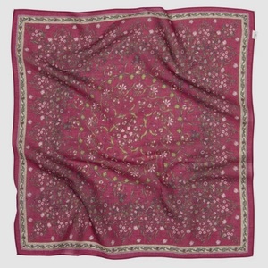 Bandana personnalisée à faible MOQ, impression numérique, vente en gros, foulard décontracté en coton et soie, fait main, carré, pour toutes les saisons - Product Image 3