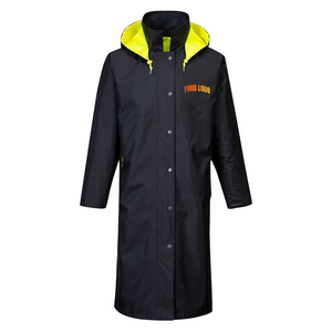 <b>Long</b> Hooded Waterproof Rain <b>Coat</b> with Modern Design <b>Lightweight</b> Construction and Reliable Protection for Daily Outdoor Use - Product Image 1