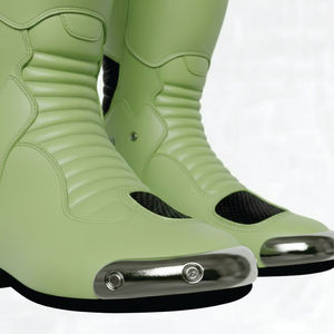 Leather Motorcycle Racing <b>Boots</b> for Men Premium Quality Motorbike and Auto Racing Friendly Racing Shoes for Men Custom Design - Product Image 3