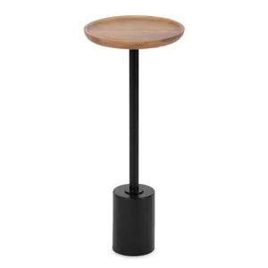 Table basse moderne extensible de qualité supérieure avec plateau en marbre et base en métal antique - Product Image 4