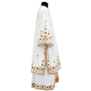 Ensemble de Vêtements Sacerdotaux Orthodoxes Blancs et Orsés Brodés sur Mesure pour Adultes Unisexe, avec Phelonion et Croix, Qualité Supérieure, Logo Personnalisé OEM - Product Image 2