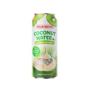 490ml Your Logo Coconut <b>Water</b> with Kiwi Flavor Suppliers Directory Free Design Your Label NFC Tropical Drink OEM - Product Image 1