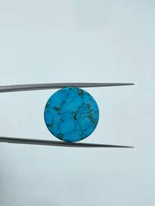 Turquoise bleue naturelle ronde 20 mm CTS-23.85 pour pendentif, pierre brute, approvisionnement en vrac d'Inde, exportateur à prix imbattable - Product Image 5