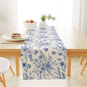 TEXOCRAFT FASHION BLUE PRINTED COTTON PREMIUM <b>TABLE</b> <b>RUNNER</b> - Product Image 3