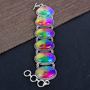 Solar Quartz Gemstone <b>Bracelet</b> 925 Sterling <b>Silver</b> Boho Jewelry Handmade Crystal <b>Bracelet</b> Unique Spiritual Gift For Women - Product Image 6