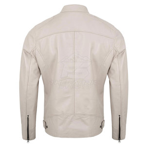 Chaqueta de Motocicleta de Cuero Unisex Ligera, Resistente al Viento, para Todas las Temporadas, Talla Grande, con Forro Interior Transpirable para Viajes - Product Image 3