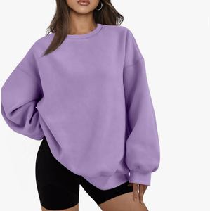 Sudadera con capucha de gran tamaño de manga larga de 100% algodón para mujer, ropa deportiva transpirable personalizada para Fitness, patrón impreso de Yoga - Product Image 4