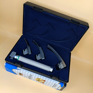 LAPA-733071-7-1 ชุดเครื่องมือส่องกล่องเสียงแบบรวมใยแก้วนำแสง Macintosh 3 ใบมีด 0-1-2 พร้อมด้ามจับสำหรับเด็ก คุณภาพพรีเมียม ใบมีดเหล็กแบบใช้ซ้ำได้ - Product Image 5