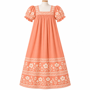 Vestido Mumu de Alta Calidad para Mujer, Tejido Transpirable, Estilo Casual, Color Sólido Natural, Personalizable, Ecológico y Lavable - Product Image 4