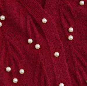 Suéter de Punto Estilo Universitario - Corte Holgado, Ropa de Calle, Jersey de Invierno - Elegante, Color Sólido, Transpirable para Mujer, Otoño - Product Image 5