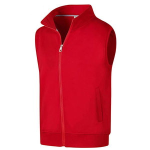 <b>Light</b> Canvas Windproof Vest Sleeveless Zipper Hoodless Full-Zip Waterproof Breathable Reversible Winter Outerwear - Product Image 5
