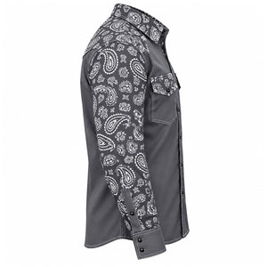 Chemise de travail FR en coton 100 % pour hommes, respirante, ignifuge, pour la soudure, avec couleur et logo personnalisables, vente en gros - Product Image 5