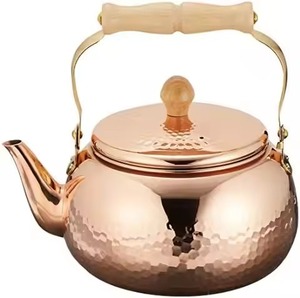 Premium Copper Metal <b>Tea</b> <b>Pot</b> Professional Beverage Server for Hospitality Procurement and Dining Projects - Product Image 6