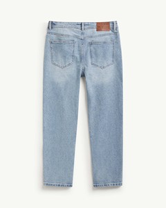 Pantalon en jean long pour homme, coupe droite, taille mi-haute, respirant, anti-boulochage, multi-poches, style formel, collection automne Vietnam, idéal pour le lavage. - Product Image 2