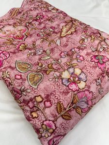 Premium Natural Crepe <b>Fabric</b> India Woven Anti-static Cross Multicolored <b>Medium</b> Weight Breathable Flowy Women and Girls Apparel - Product Image 5