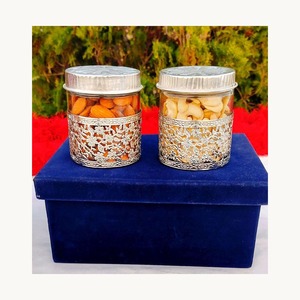 Handcrafted Metal Round Dry Fruits <b>Box</b> Set Stylish Customized New Design Luxury Food <b>Storage</b> <b>Box</b> Set For Sale - Product Image 5