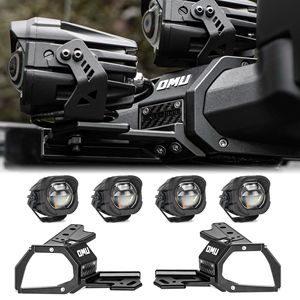 Sistema di Illuminazione OMU Serie Genesis 2021+ per Ford Bronco, Supporto in Alluminio per Montaggio su Montante A, Illuminazione Fuoristrada - Product Image 2