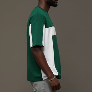Hot Sale Customized Short Sleeve Men's T-Shirts 100% Cotton Summer Casual Hip Hop Loose Fit Quick Dry baggy fit man <b>Tee</b> - Product Image 6