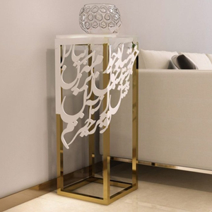 Furniture <b>Tables</b> <b>For</b> Living Room Wholesale <b>Side</b> <b>Table</b> Small Apartment Stainless Steel and Iron <b>Sofa</b> <b>Side</b> <b>Table</b> - Product Image 1