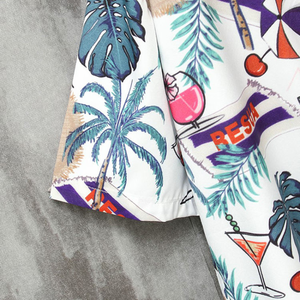 Chemise de style hawaïen à impression numérique de haute qualité pour hommes, chemise décontractée à coupe ajustée avec personnage personnalisé - Product Image 6