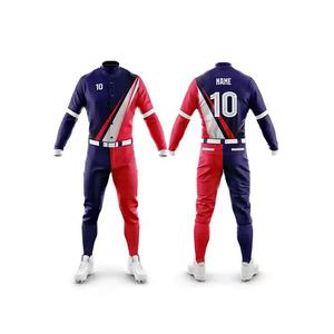 2025 nuevo conjunto de camisetas y pantalones de béisbol por sublimación personalizado al por mayor conjuntos de uniformes de béisbol y softbol conjuntos de manga corta de Color de bloque - Product Image 1