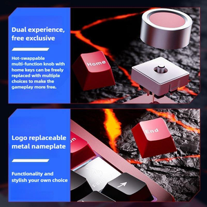 Teclado Gamer AULA FIRE-75, Diseño 75%, Multi-escenario, Aluminio, Tri-modo 2.4G/BT/Cableado, RGB, Interruptores Intercambiables en Caliente - Product Image 6